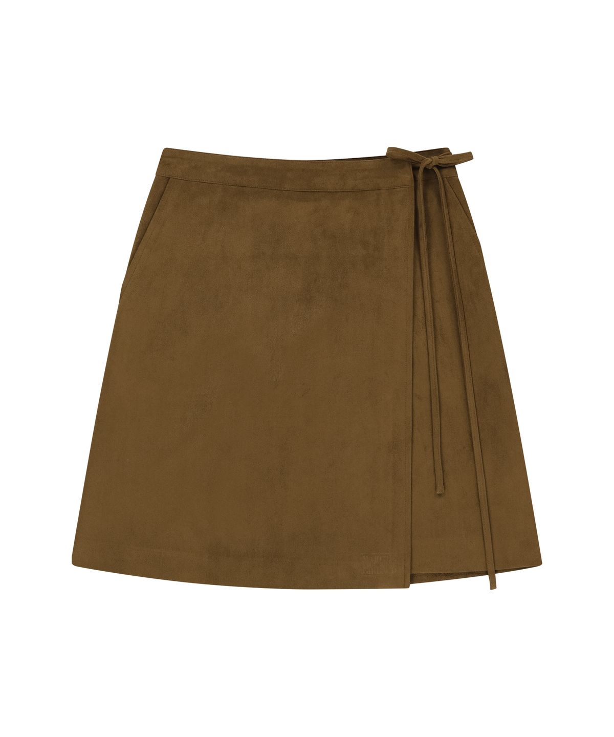 마리떼 프랑소와 저버(MARITHÉ + FRANҪOIS GIRBAUD) W SUEDE WRAP SKIRT camel