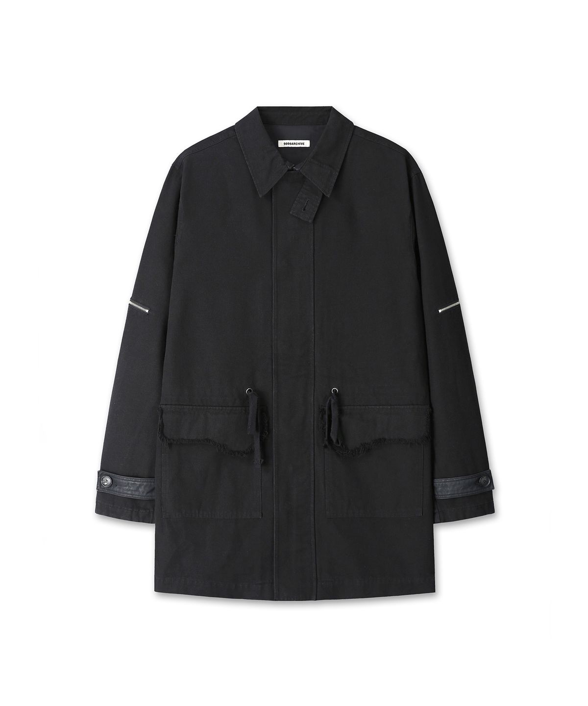 9999아카이브(9999ARCHIVE) Vintage Cut-Out Washed Cotton Parka