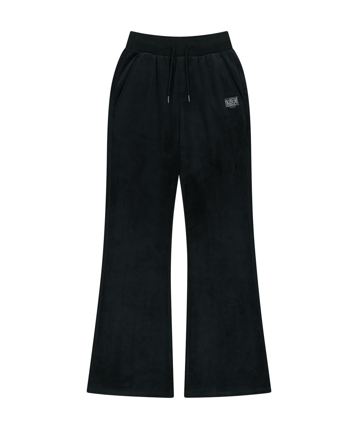 마리떼 프랑소와 저버(MARITHÉ + FRANҪOIS GIRBAUD) W SLIM FIT VELOUR PANTS black