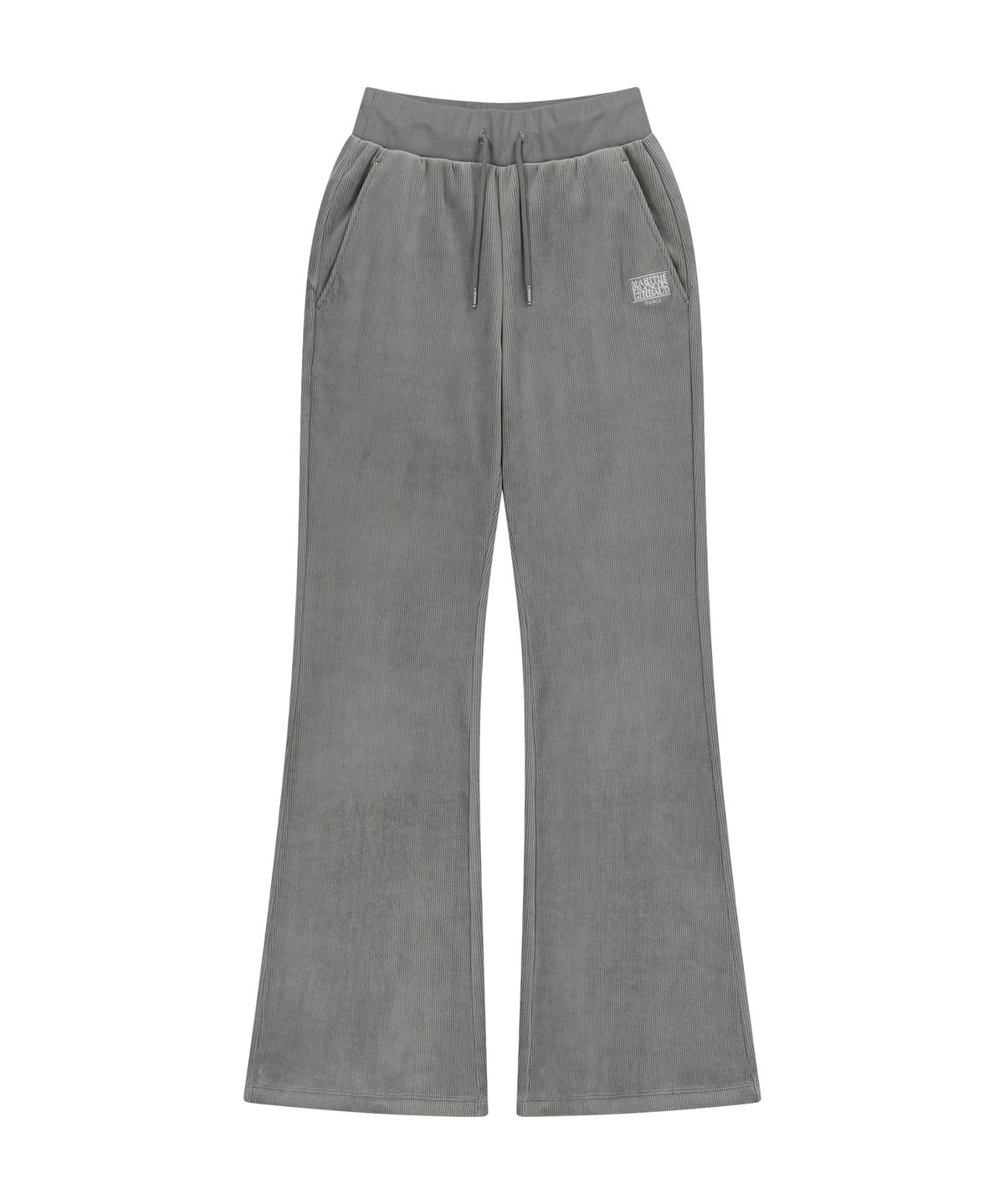 마리떼 프랑소와 저버(MARITHÉ + FRANҪOIS GIRBAUD) W SLIM FIT VELOUR PANTS gray