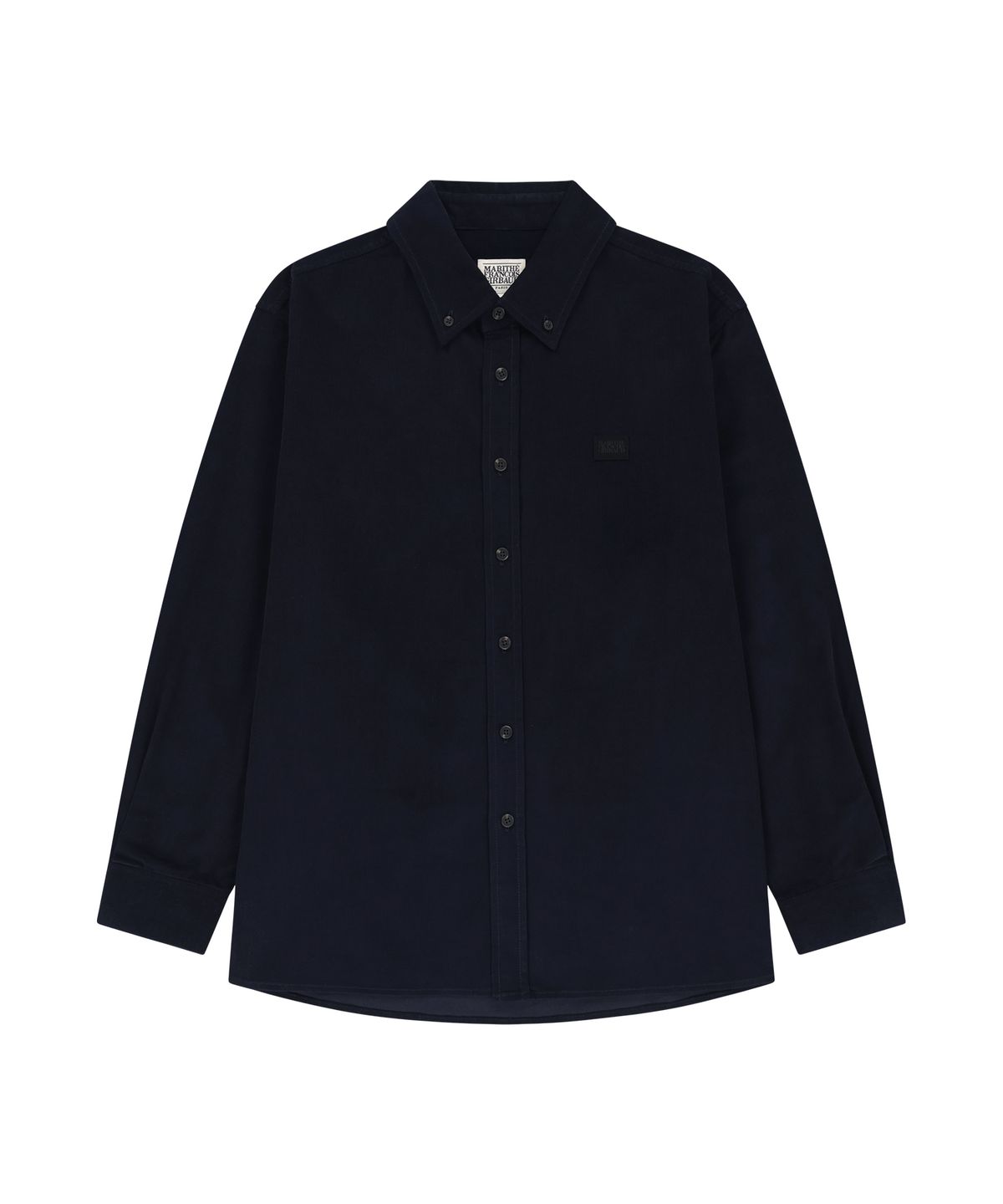 마리떼 프랑소와 저버(MARITHÉ + FRANҪOIS GIRBAUD) MICRO CLASSIC LOGO CORDUROY SHIRT navy