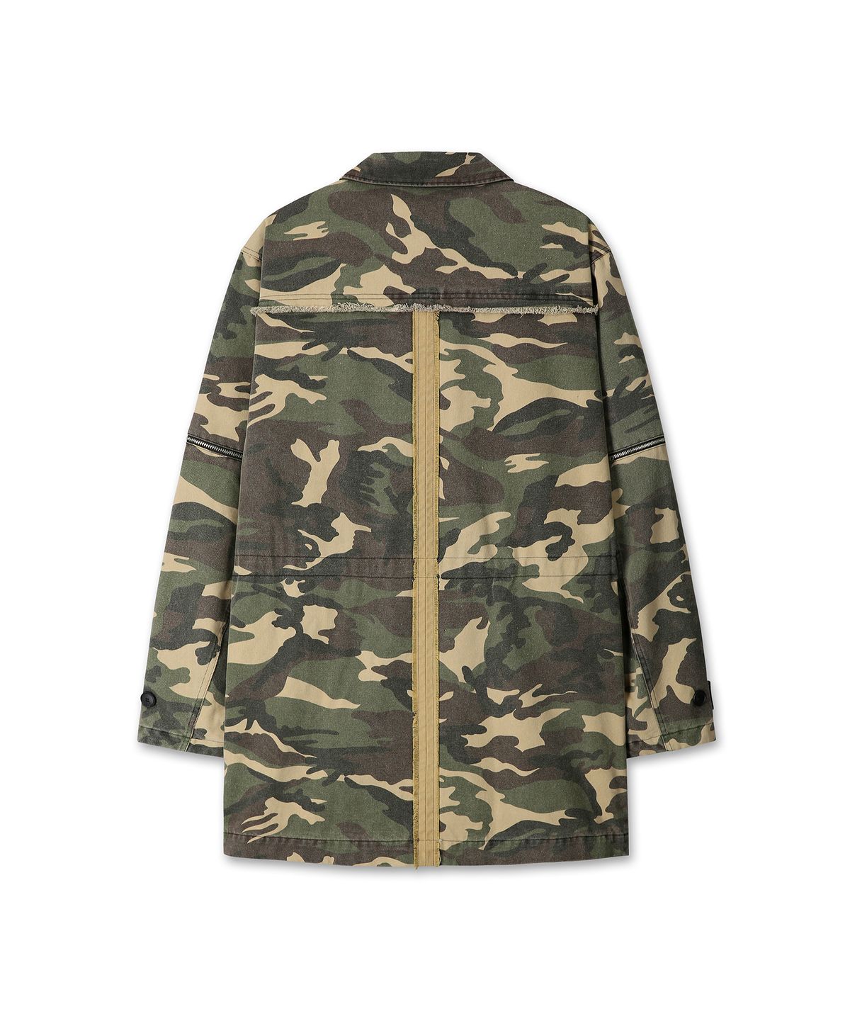 9999아카이브(9999ARCHIVE) Vintage Cut-Out Washed Military Parka