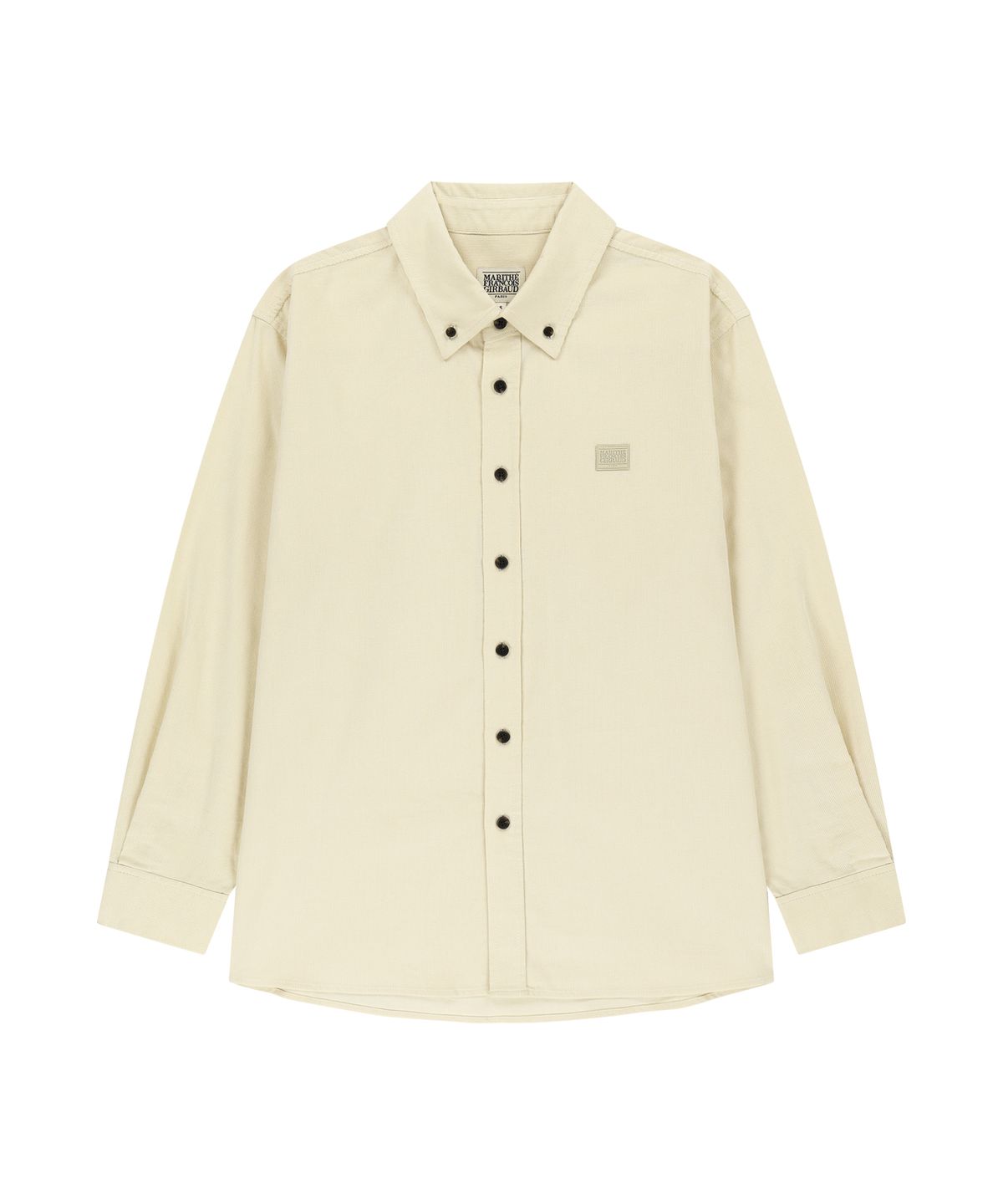 마리떼 프랑소와 저버(MARITHÉ + FRANҪOIS GIRBAUD) MICRO CLASSIC LOGO CORDUROY SHIRT ivory