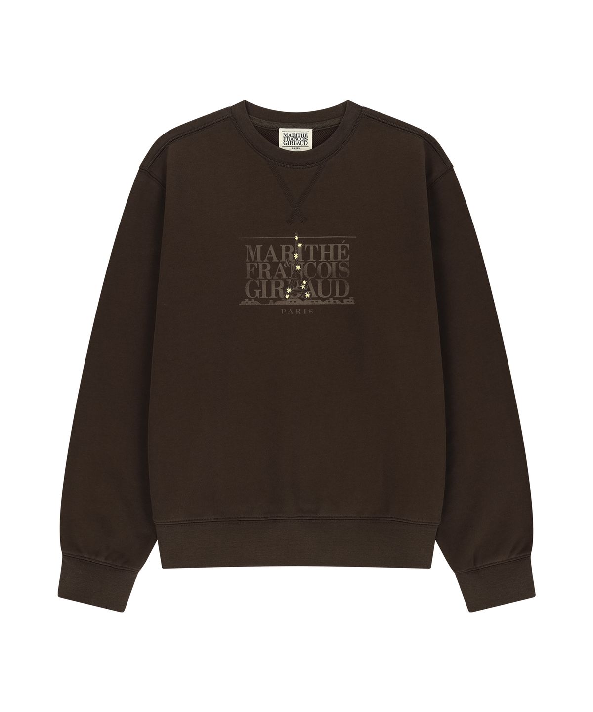 마리떼 프랑소와 저버(MARITHÉ + FRANҪOIS GIRBAUD) EIFFEL CLASSIC LOGO SWEATSHIRT brown