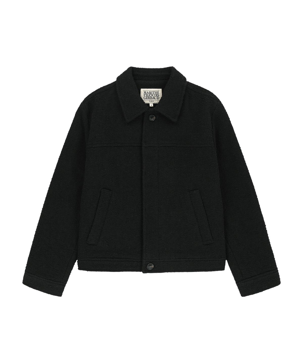 마리떼 프랑소와 저버(MARITHÉ + FRANҪOIS GIRBAUD) COLLAR TWEED JACKET black