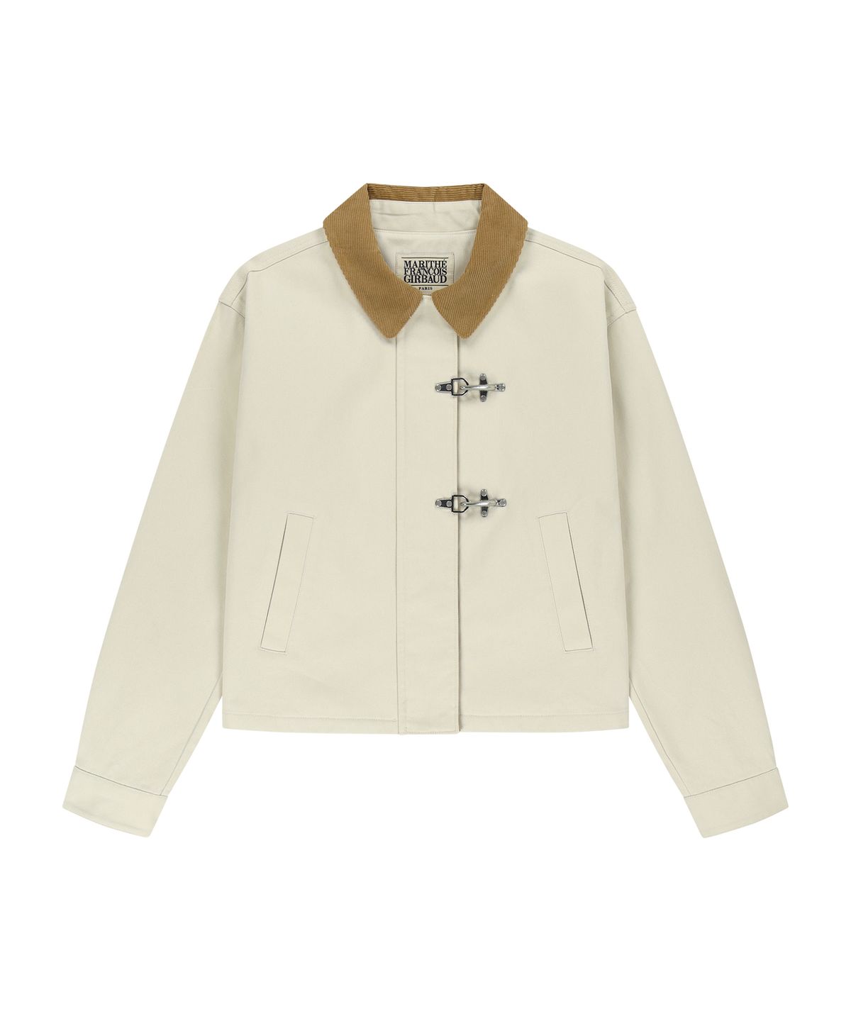마리떼 프랑소와 저버(MARITHÉ + FRANҪOIS GIRBAUD) W COTTON CROP WORK JACKET cream