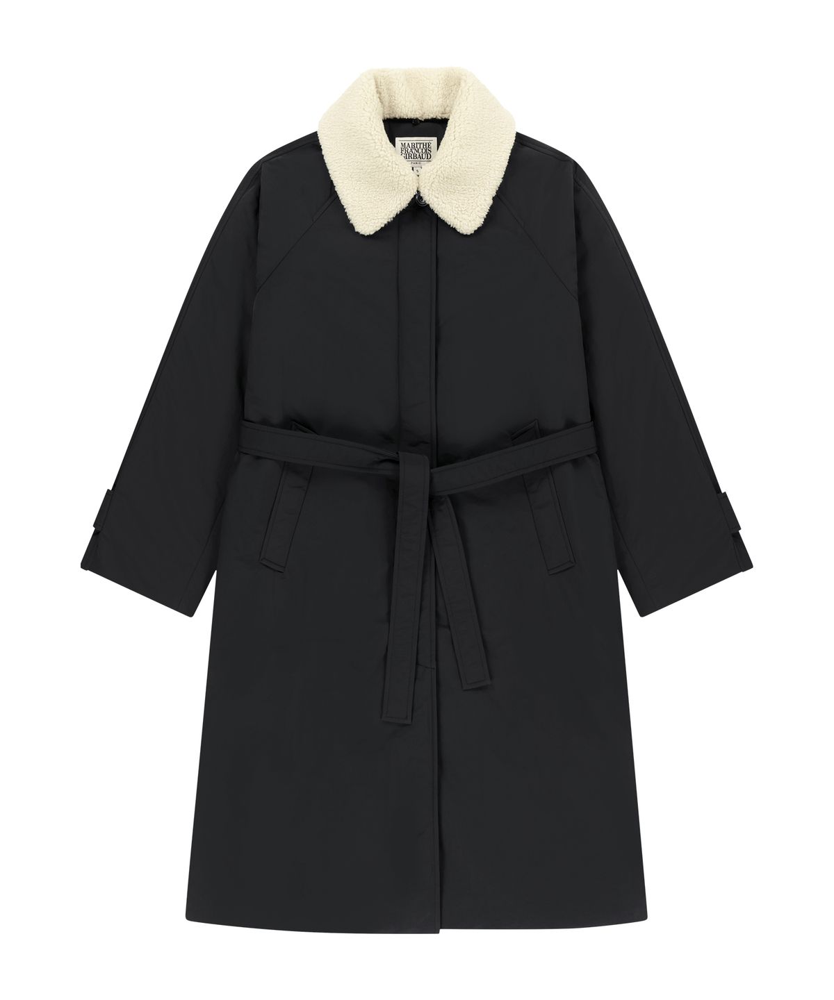 마리떼 프랑소와 저버(MARITHÉ + FRANҪOIS GIRBAUD) W WAIST BELT LONG PADDED JACKET black