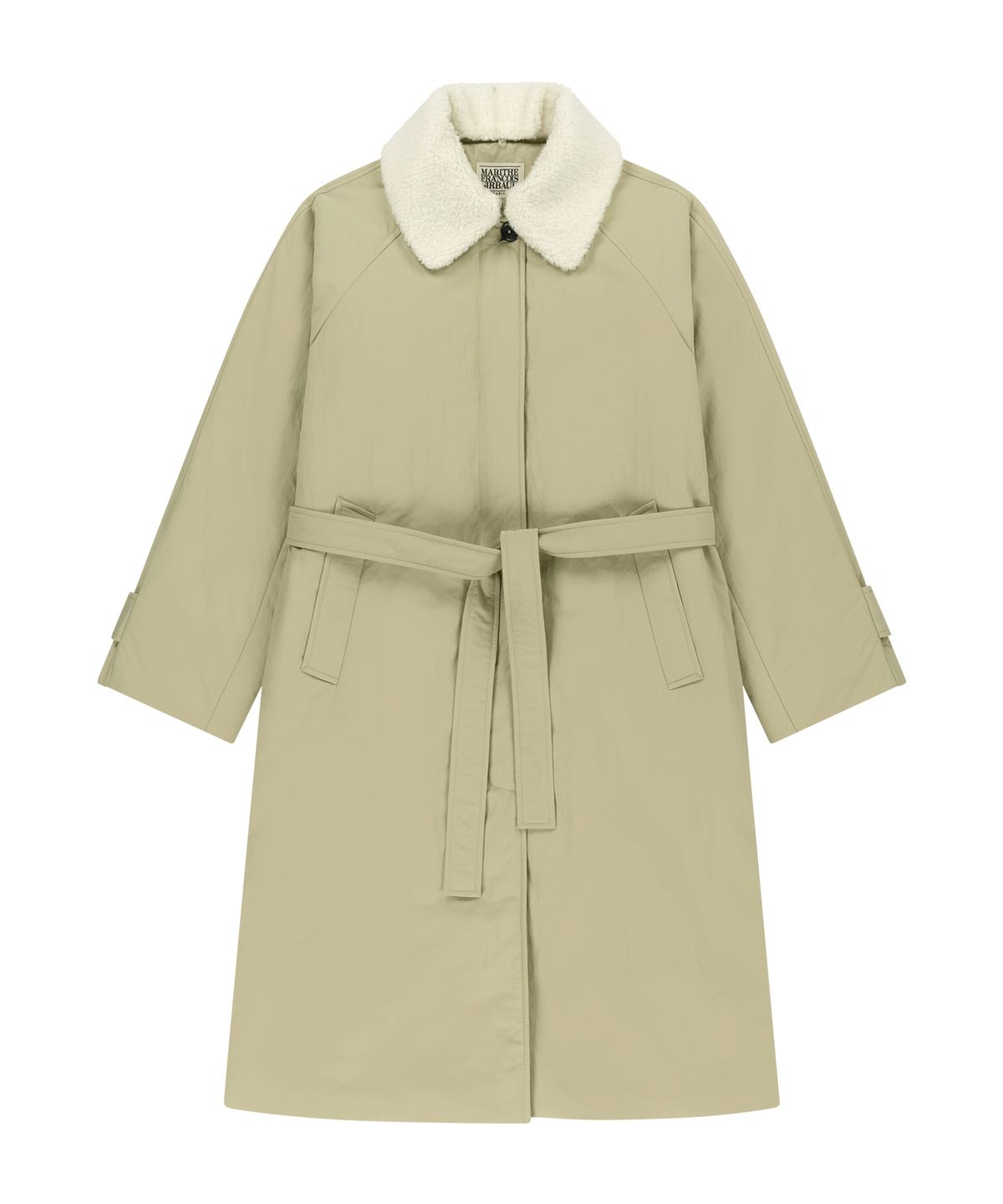 마리떼 프랑소와 저버(MARITHÉ + FRANҪOIS GIRBAUD) W WAIST BELT LONG PADDED JACKET beige