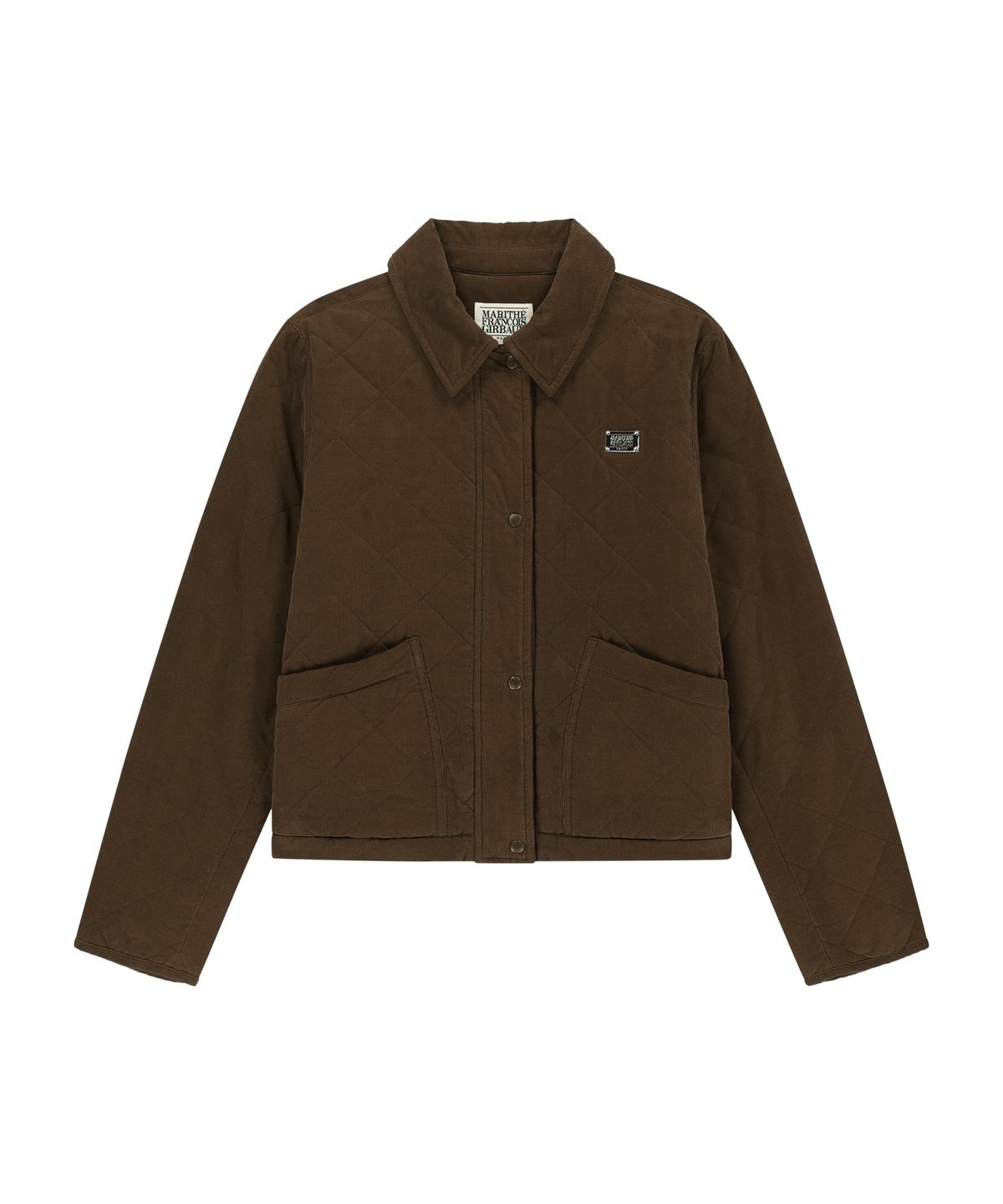 마리떼 프랑소와 저버(MARITHÉ + FRANҪOIS GIRBAUD) W COLLAR PADDED JACKET brown