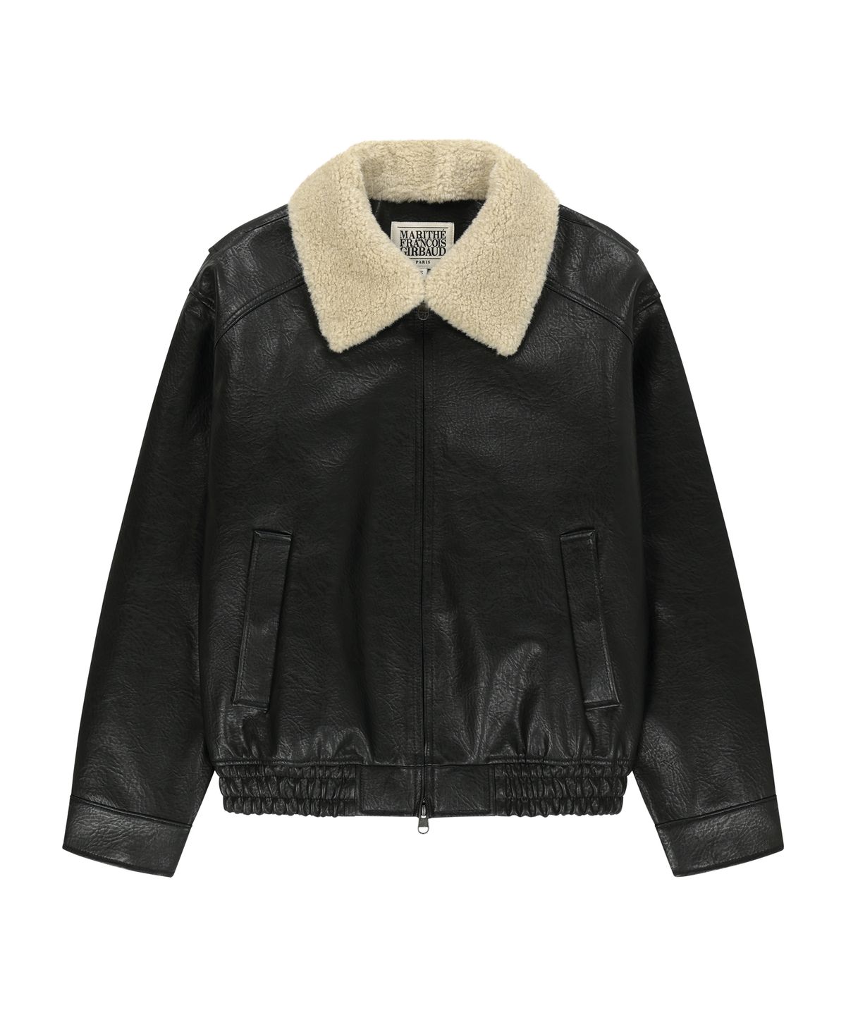 마리떼 프랑소와 저버(MARITHÉ + FRANҪOIS GIRBAUD) FAUX LEATHER PADDED JACKET black