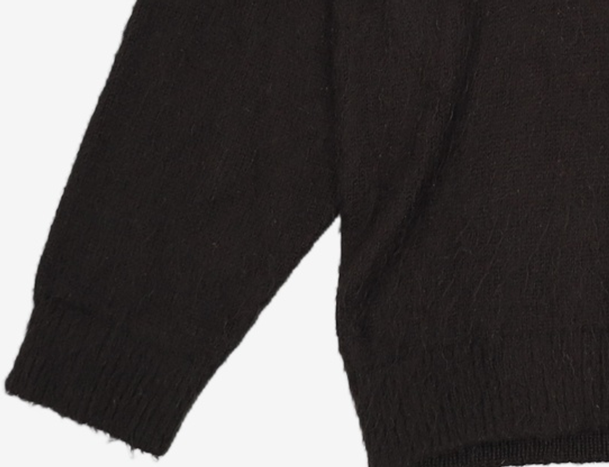 노매뉴얼(NOMANUAL) PLAIN MOHAIR KNIT - BLACK L