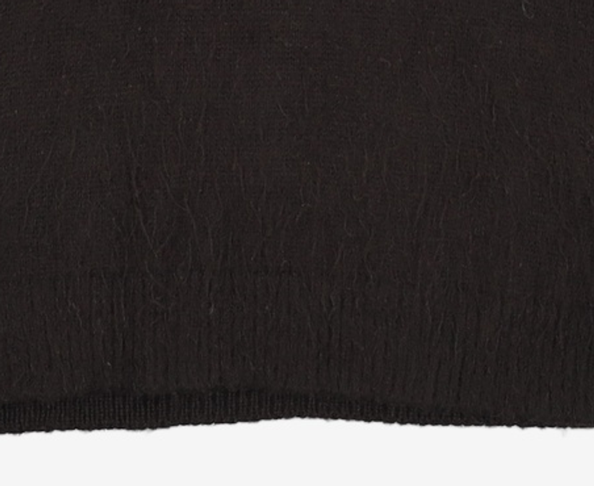 노매뉴얼(NOMANUAL) PLAIN MOHAIR KNIT - BLACK L
