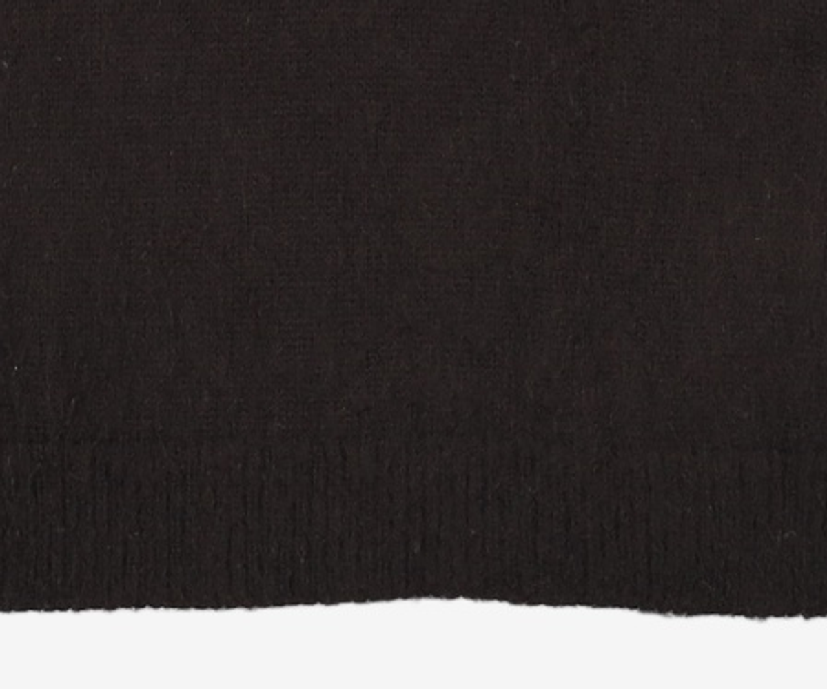 노매뉴얼(NOMANUAL) PLAIN MOHAIR KNIT - BLACK L