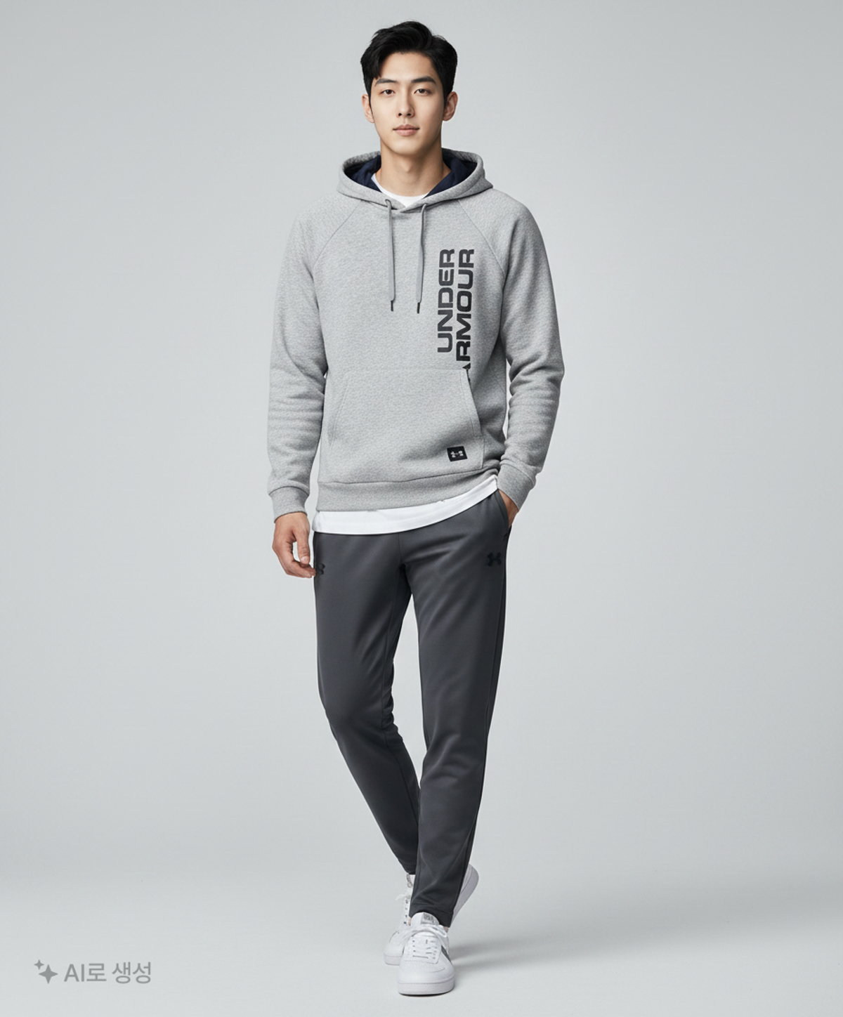 언더아머(UNDERARMOUR) 라이벌 플리스 스크립트 후디 1322028-036 XL
