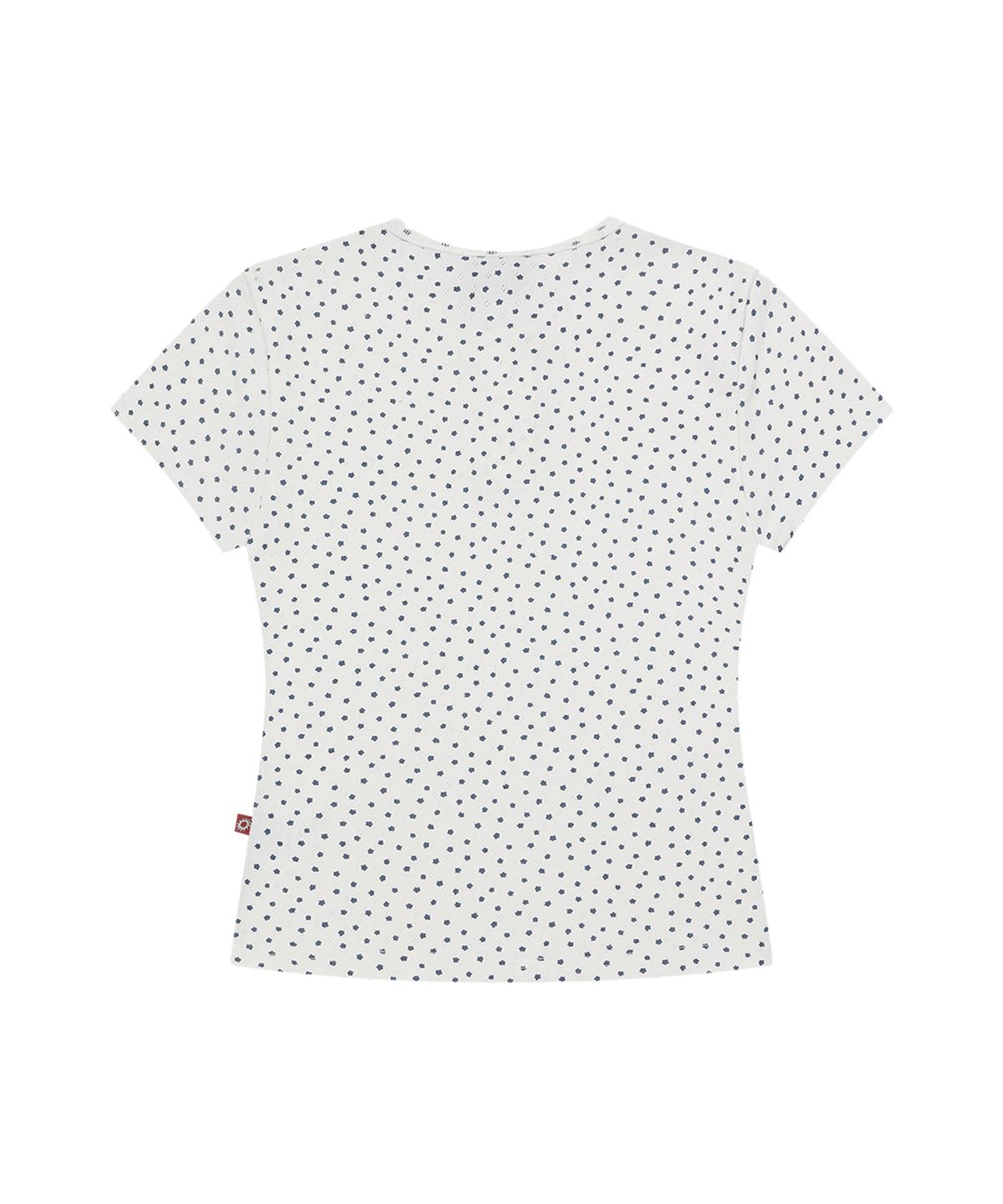 에스이에스티(S'EST) Bloom Henley Neck Slim Fit T-shirts White
