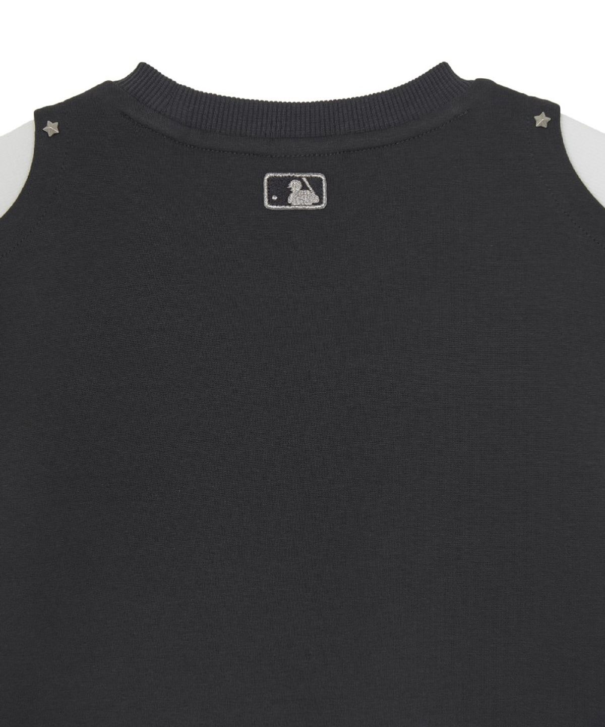엠엘비 키즈(MLB KIDS) 스트릿 걸즈 어깨 트임 레이어드 맨투맨 NY (D.Charcoal Grey)