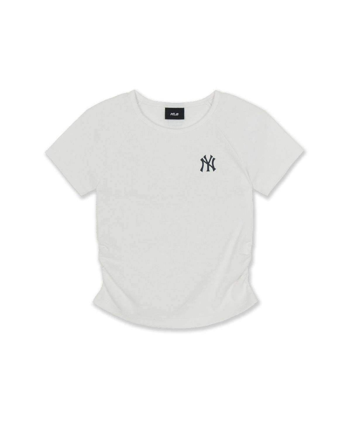 엠엘비 키즈(MLB KIDS) 스트릿 걸즈 어깨 트임 레이어드 맨투맨 NY (D.Charcoal Grey)