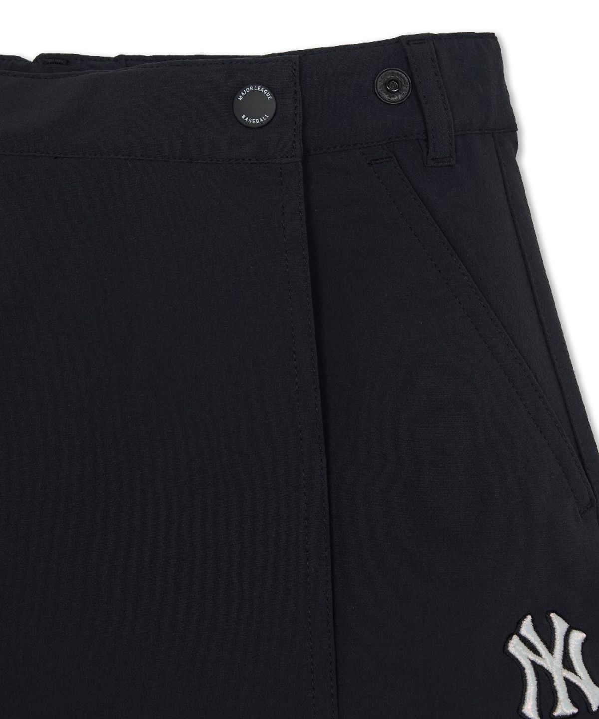 엠엘비 키즈(MLB KIDS) 스트릿 걸즈 플레어 스커트 우븐팬츠 NY (Black)