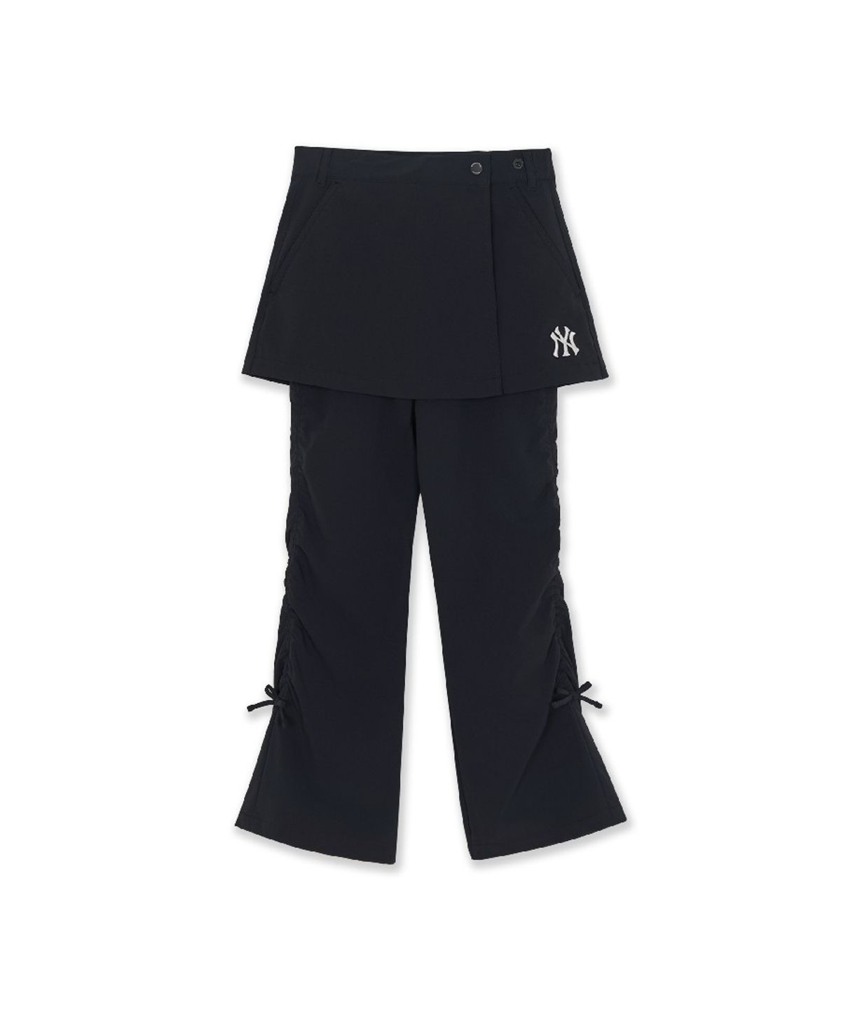 엠엘비 키즈(MLB KIDS) 스트릿 걸즈 플레어 스커트 우븐팬츠 NY (Black)