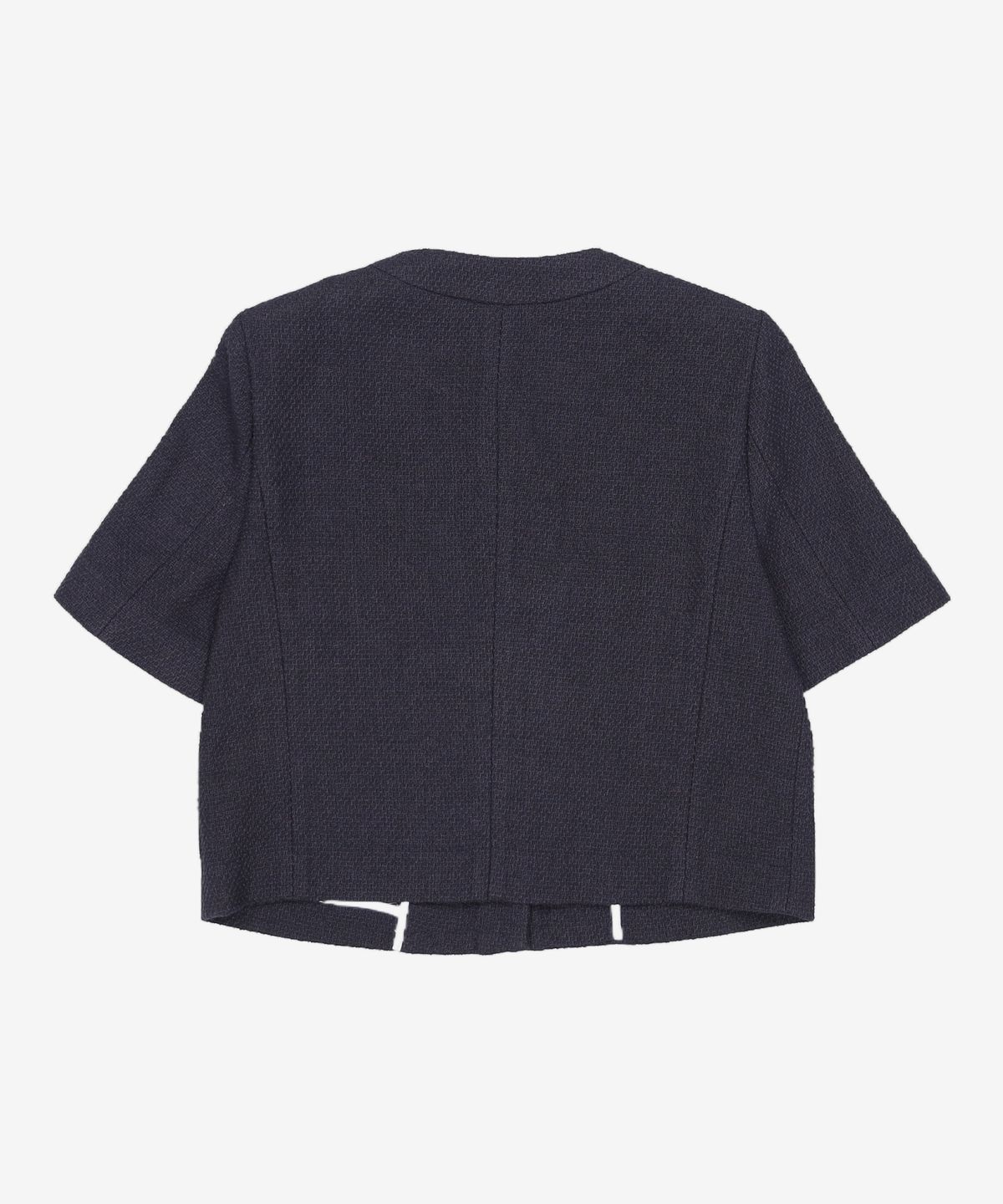 미쏘(MIXXO) 라운드넥 반팔 트위드 자켓 MIWJKD51PG S