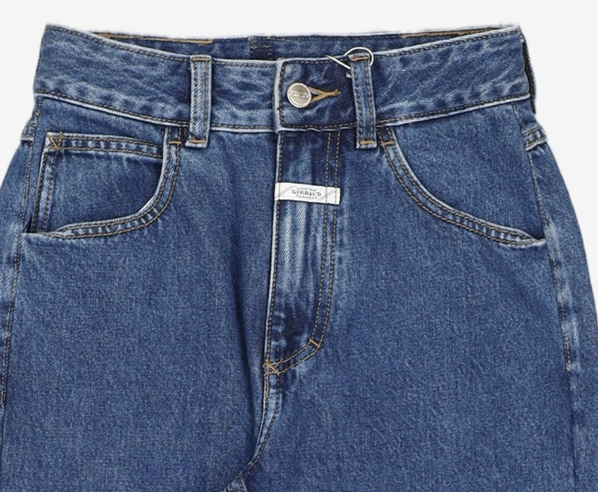 마리떼 프랑소와 저버(MARITHÉ + FRANҪOIS GIRBAUD) W SLIM STRAIGHT DENIM PANTS black 25
