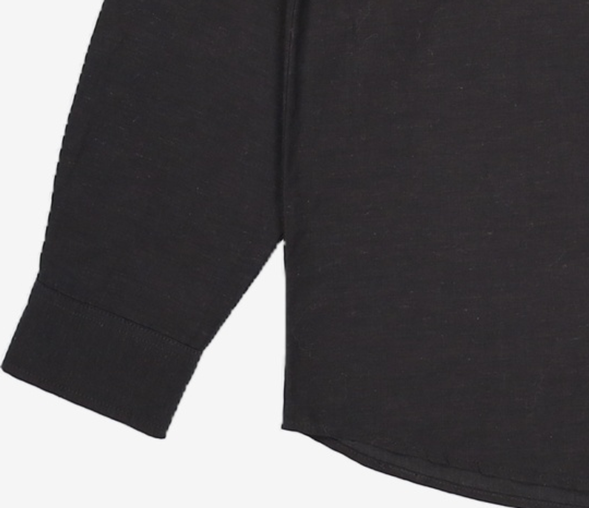 드로우핏(DRAW FIT) STABLE LINEN STAND COLLAR SHIRTS [BLACK] M