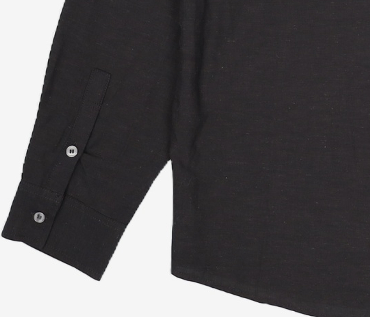 드로우핏(DRAW FIT) STABLE LINEN STAND COLLAR SHIRTS [BLACK] M