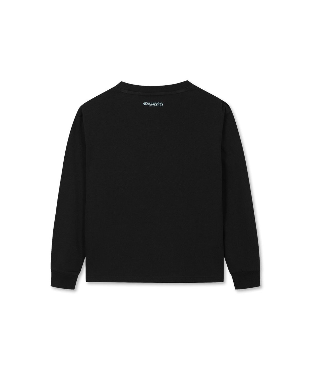 디스커버리 키즈(DISCOVERY KIDS) 키즈 그래픽 포켓 긴팔티 (BLACK)