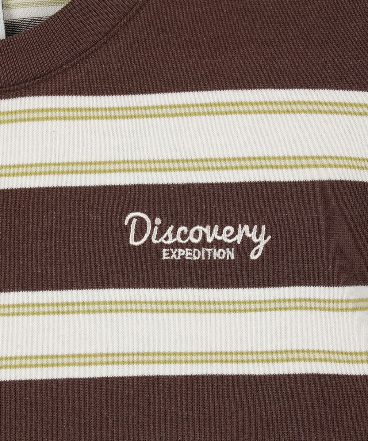 디스커버리 키즈(DISCOVERY KIDS) 키즈 스트라이프 긴팔티 (Brown)