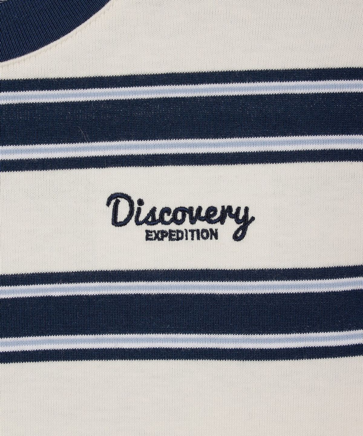 디스커버리 키즈(DISCOVERY KIDS) 키즈 스트라이프 긴팔티 (IVORY)