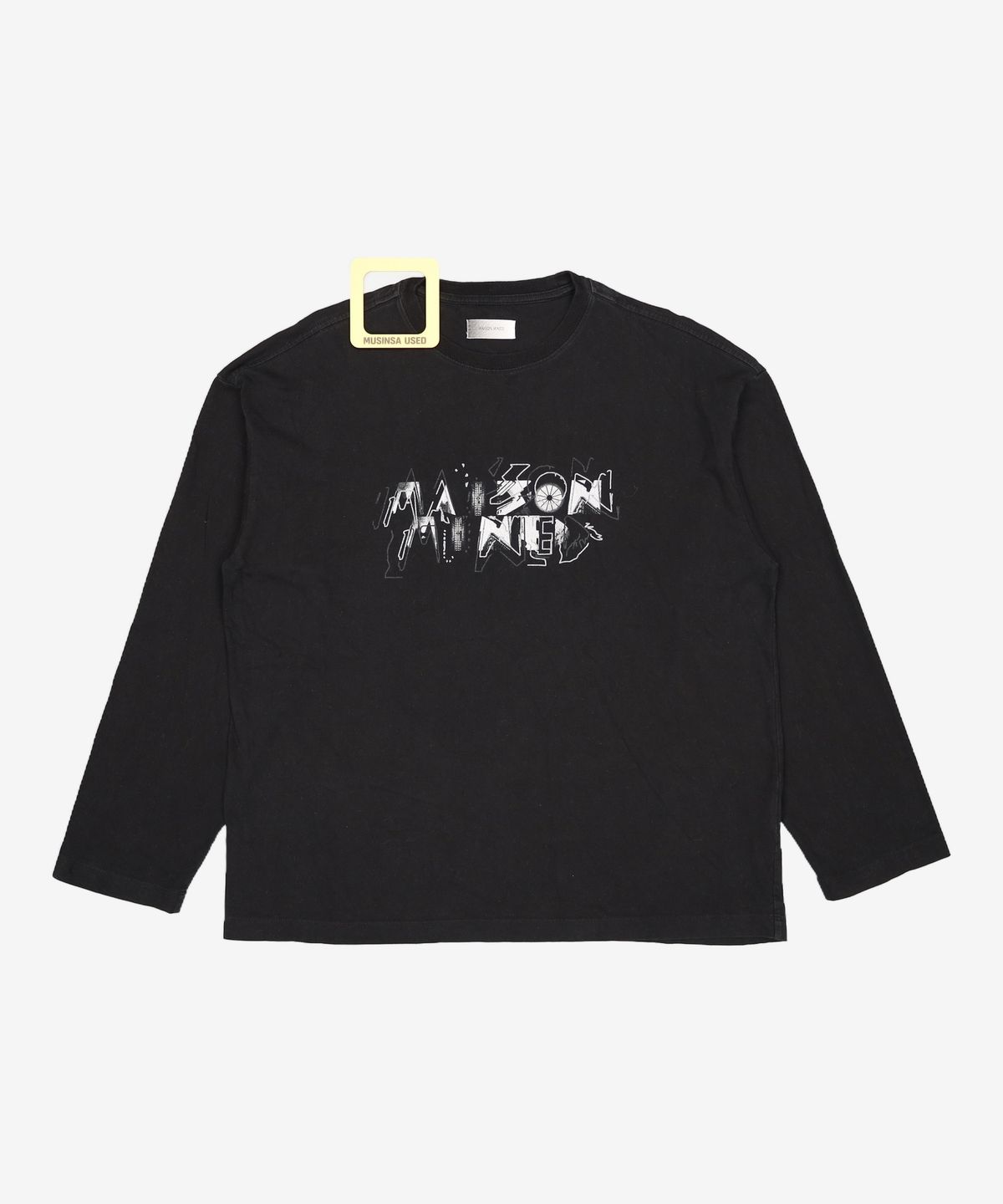 메종미네드(MAISON MINED) CUBIC STRUCTURE LONG SLEEVE BLACK L