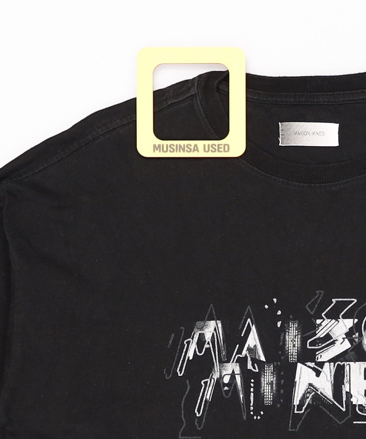 메종미네드(MAISON MINED) CUBIC STRUCTURE LONG SLEEVE BLACK L