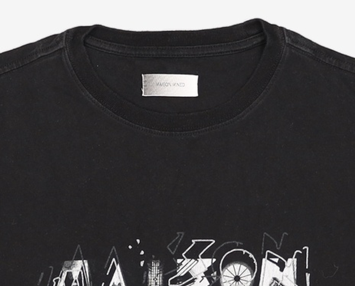 메종미네드(MAISON MINED) CUBIC STRUCTURE LONG SLEEVE BLACK L