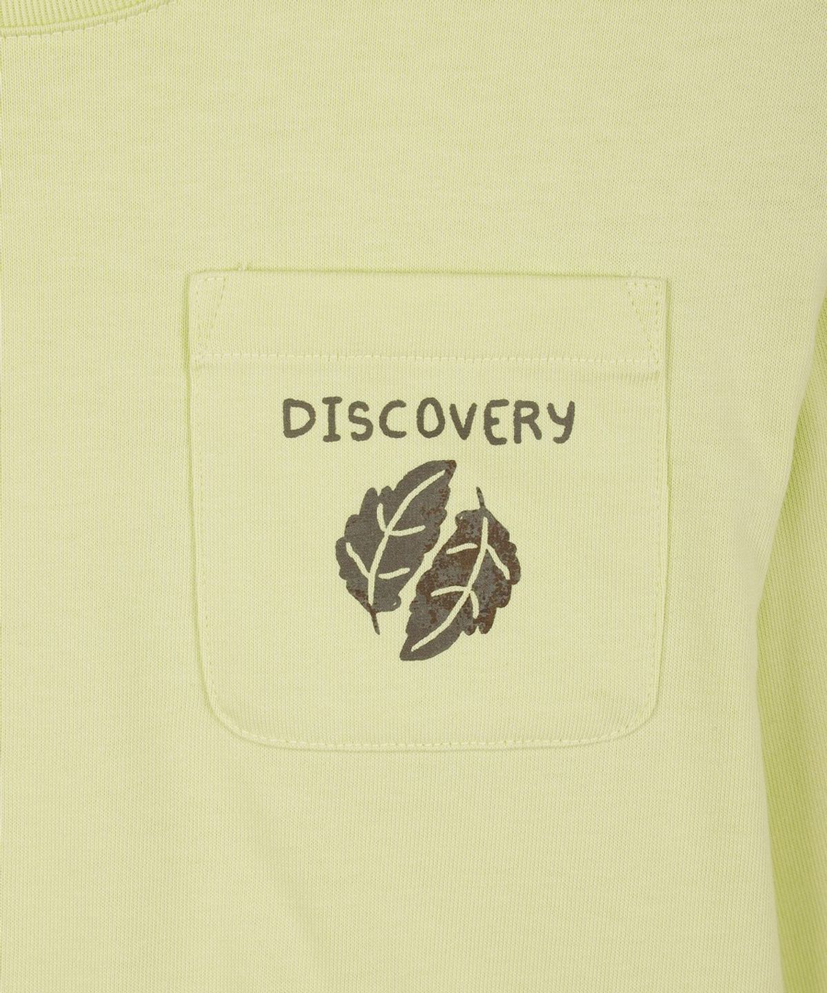 디스커버리 키즈(DISCOVERY KIDS) 키즈 그래픽 포켓 긴팔티 (L.Yellow Green)