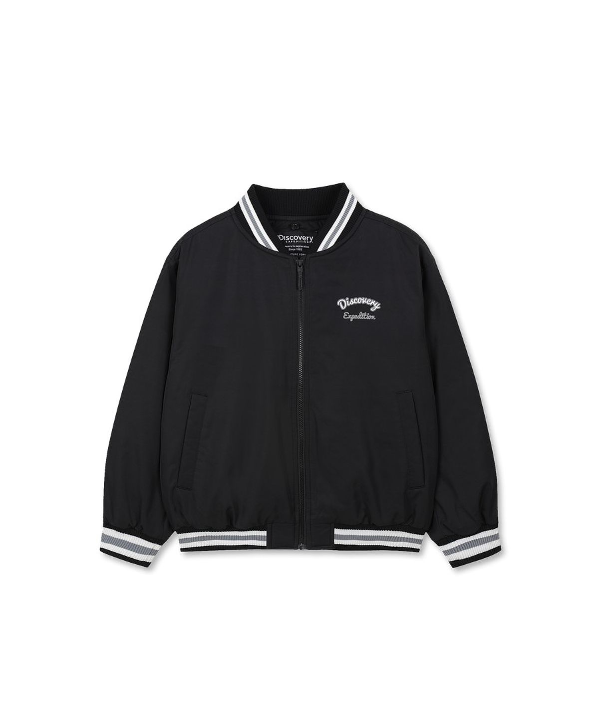 디스커버리 키즈(DISCOVERY KIDS) 키즈 후드 탈착 봄버 자켓 (BLACK)