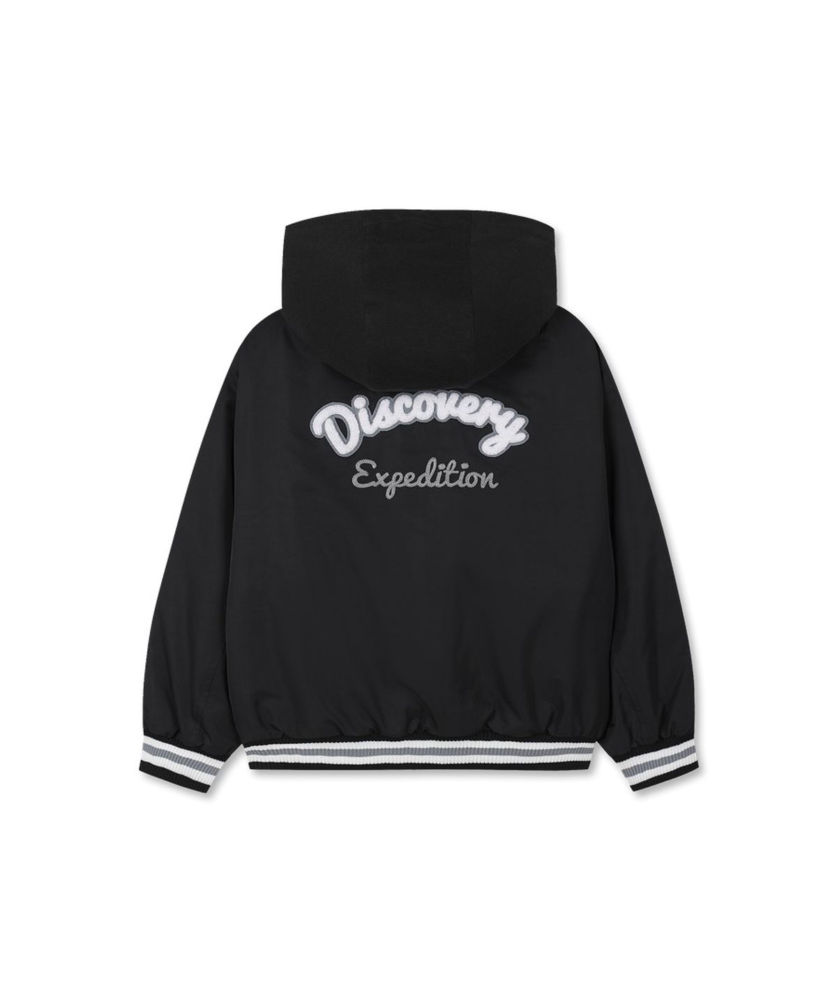 디스커버리 키즈(DISCOVERY KIDS) 키즈 후드 탈착 봄버 자켓 (BLACK)