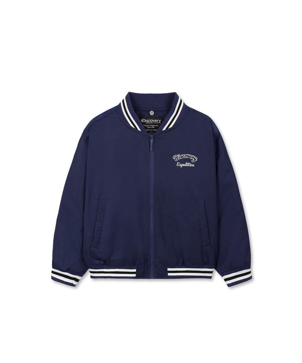 디스커버리 키즈(DISCOVERY KIDS) 키즈 후드 탈착 봄버 자켓 (INDIGO)