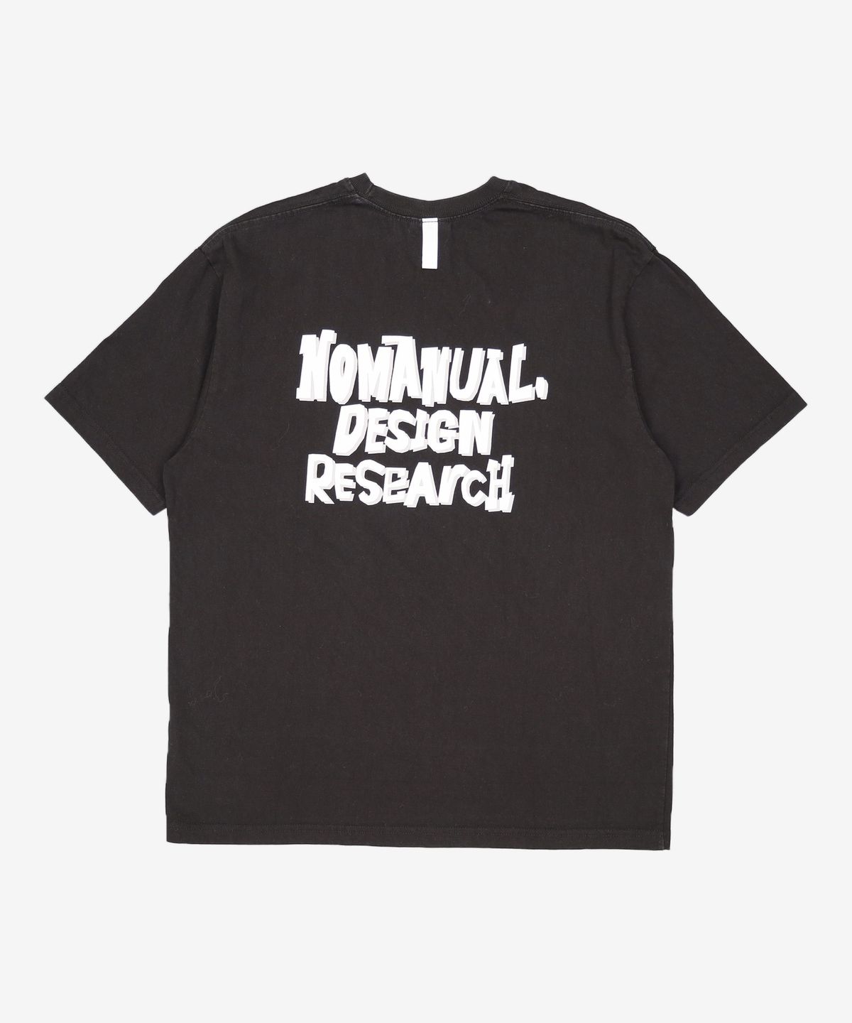 노매뉴얼(NOMANUAL) DOODLE LOGO T-SHIRT - BLACK M