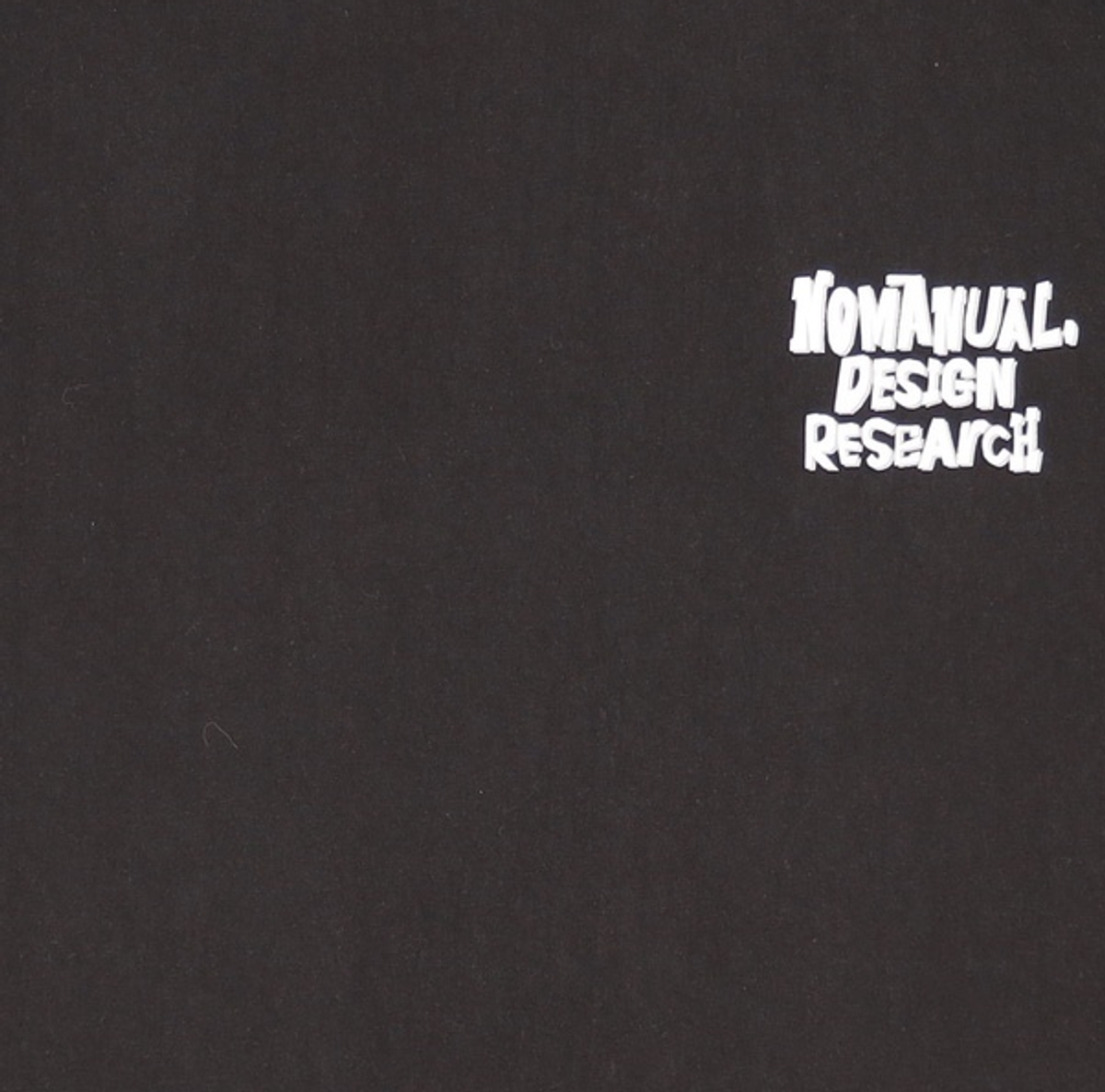 노매뉴얼(NOMANUAL) DOODLE LOGO T-SHIRT - BLACK M