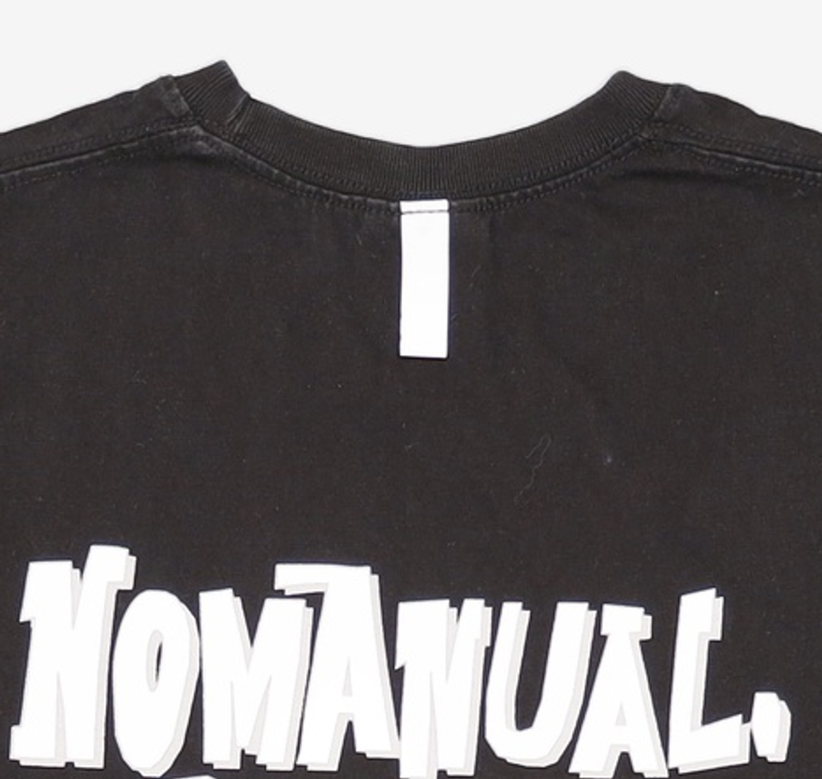 노매뉴얼(NOMANUAL) DOODLE LOGO T-SHIRT - BLACK M