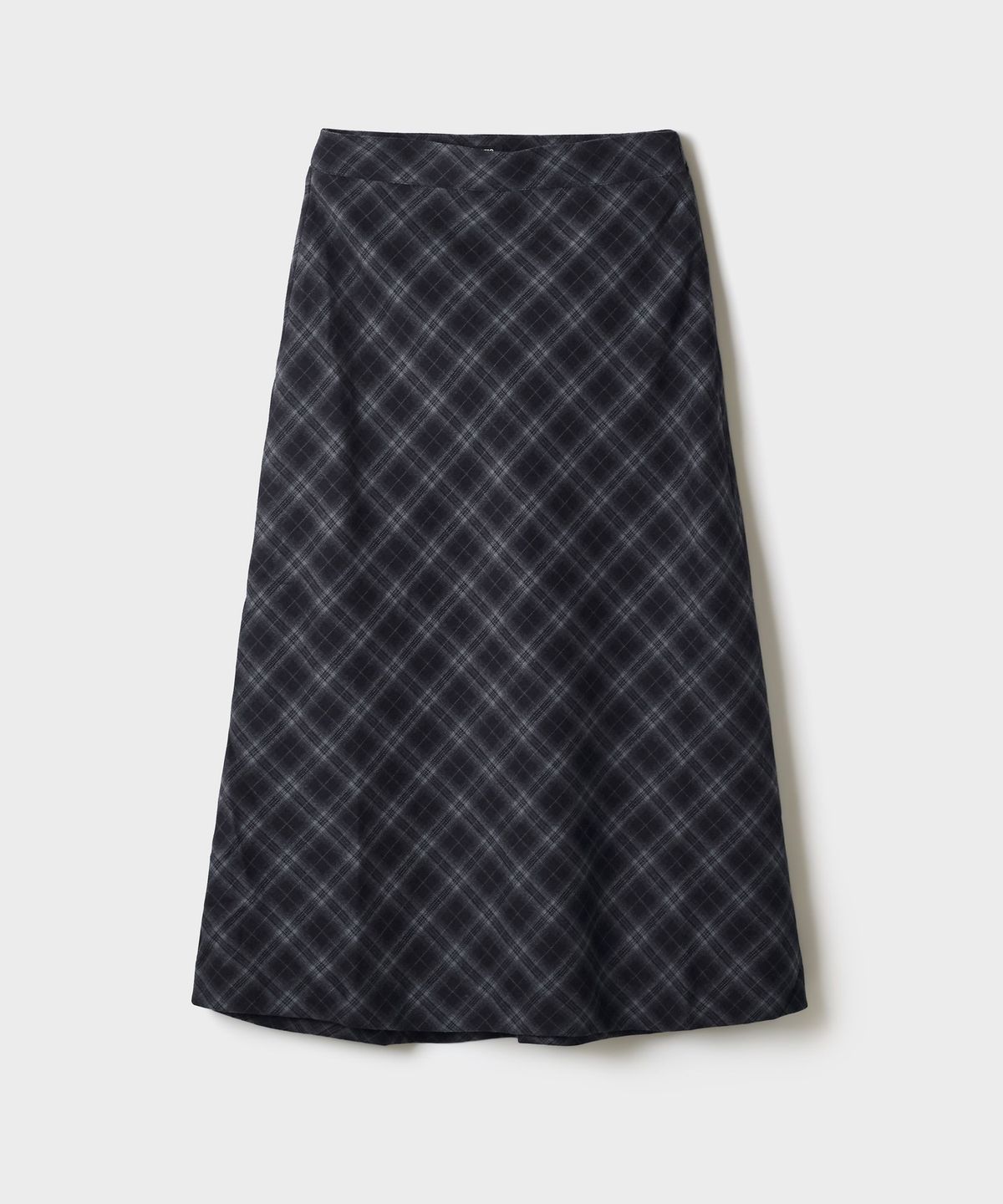 스파오(SPAO) 체크 플레어 롱 스커트_SPWHG49G01