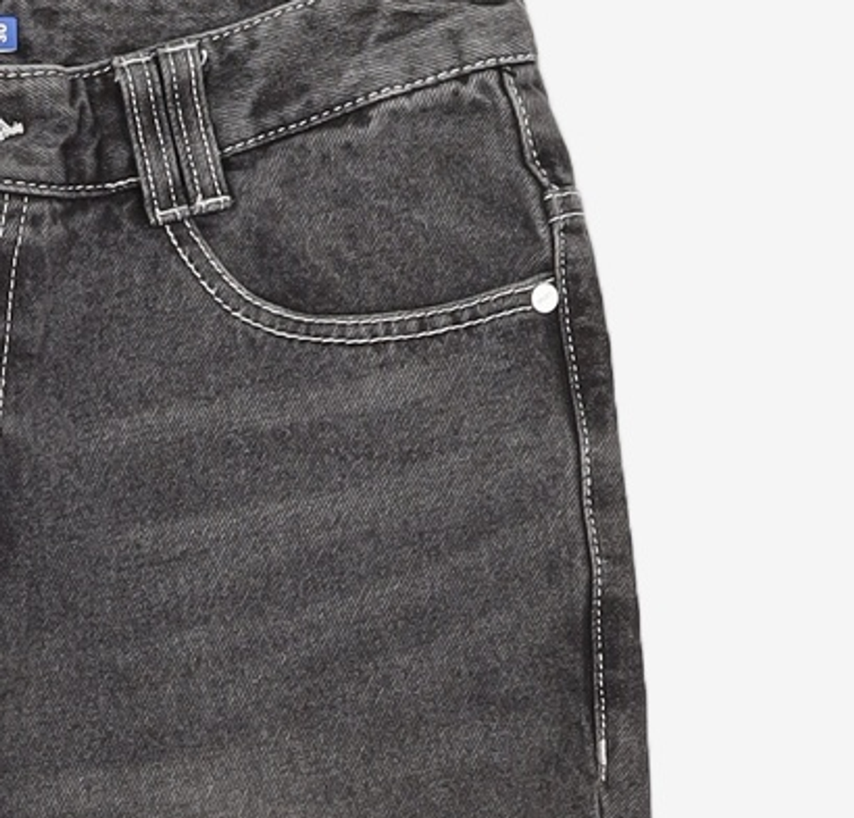 데케트(DECET) Dawn Semi Wide Jeans DCPT002Black 30