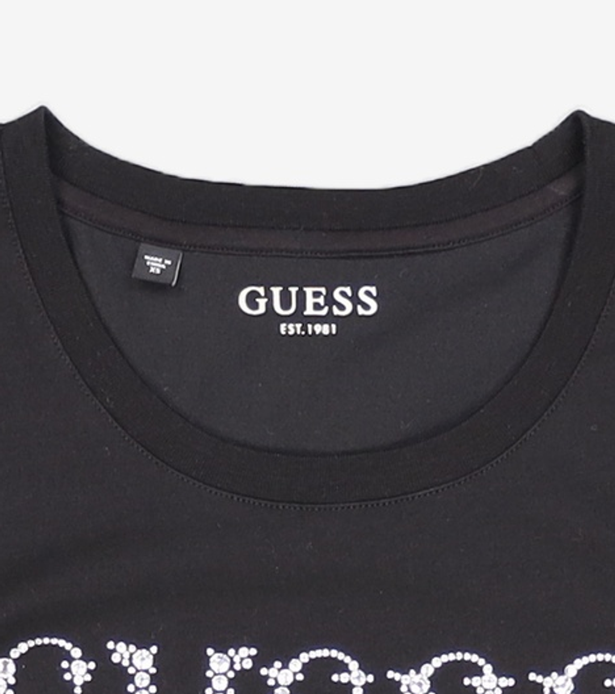 게스(GUESS) 여성 블링 GUESS 반팔티 XS