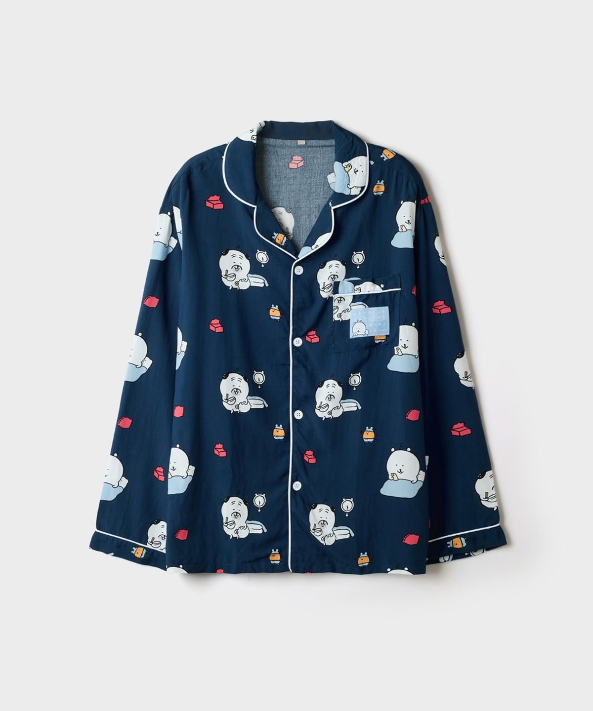 스파오(SPAO) [담곰이] 긴팔 파자마 (RE)(Navy)_SPPPG49U01