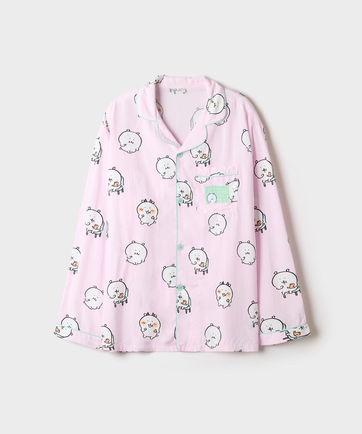 스파오(SPAO) [담곰이] 긴팔 파자마 (RE)(Pink)_SPPPG49U01