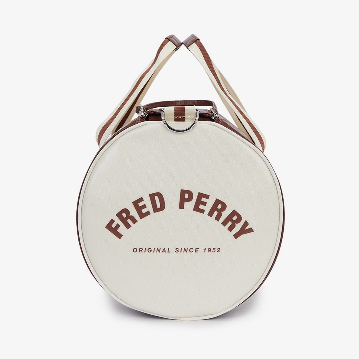 프레드페리(FRED PERRY) 클래식 배럴 백 - 탄/에크루 CFPU2G37255-J89