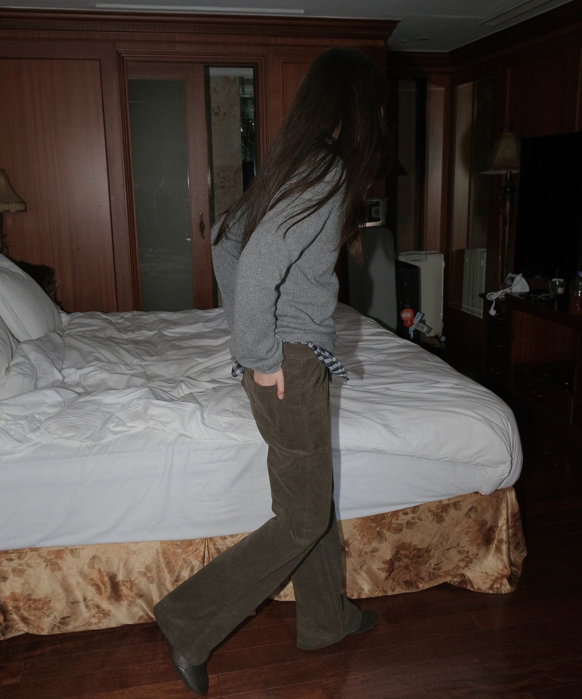 108파운드(108POUND) City Low Corduroy Slacks_Khaki