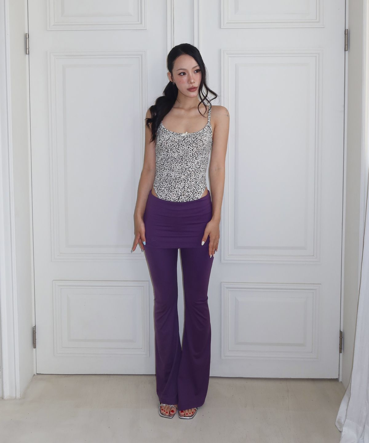 웨이브걸(WAVEGIRL) Leopard Sleeveless Bodysuit (4color)