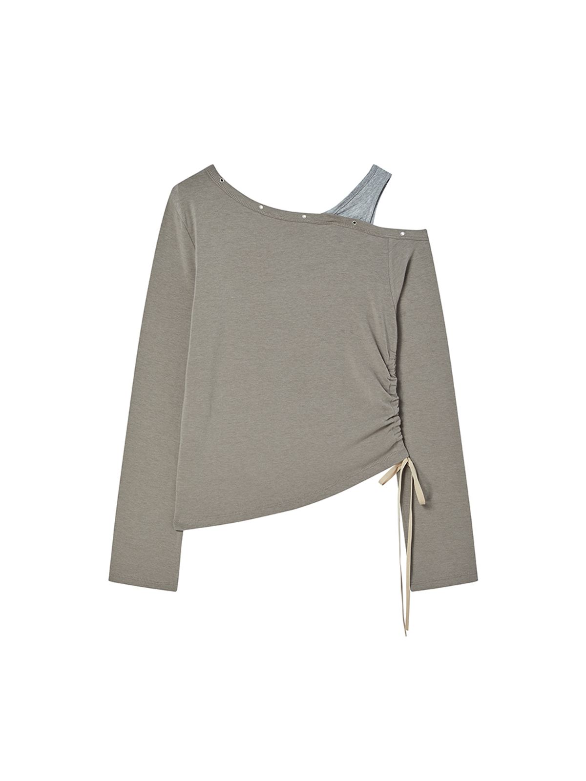 엔와이엑스엑스(NYXX) EYELET OFF SHOULDER L/S SAND