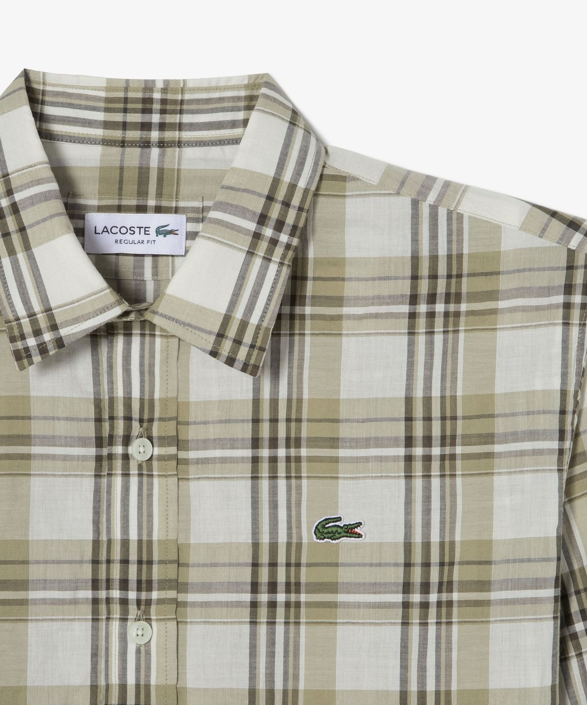 라코스테(LACOSTE) 남성 간절기 체크 셔츠 CH412E-56N 02S